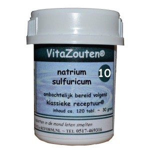 Natrium sulfuricum VitaZout Nr. 10 Vitazouten 120tb