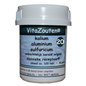 Kalium aluminium sulfuricum VitaZout Nr. 20 Vitazouten 120tb
