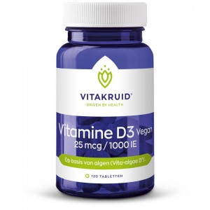 vitamine d3 vegan 25mcg vitakr Vitakruid 120tb