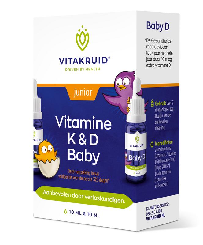Vitakruid Vitamine K&D Baby Druppels