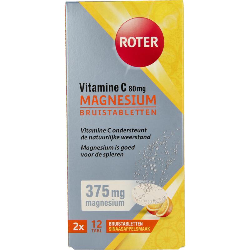 Roter Bruistabletten vit C + magnesium duopack 24brt