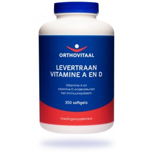 Levertraan vitamine A en D Orthovitaal 350sft