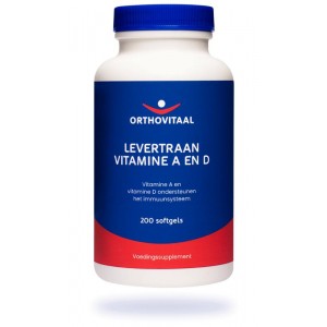 Levertraan Vitamine A en D Orthovitaal 200sft