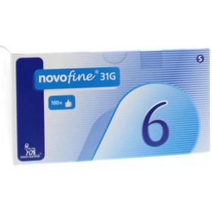 Novofine nld 0.25x6mm 31g Novofine 100stuk