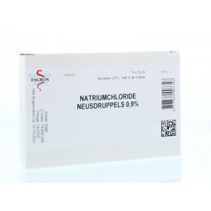 Natriumchloride neusdruppels 0.9% 10ml Fagron 5st