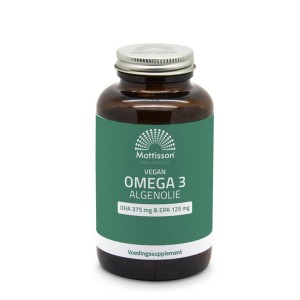 Mattisson Vegan omega 3 algenolie DHA 375mg EPA 125mg
