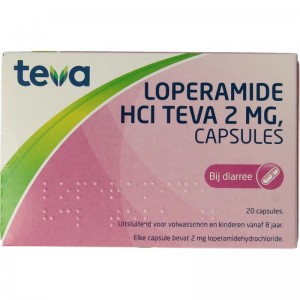 Loperamide HCL 2 mg Teva 20ca
