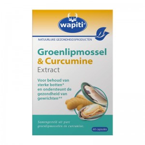Groenlipmossel & curcuma Wapiti 60ca