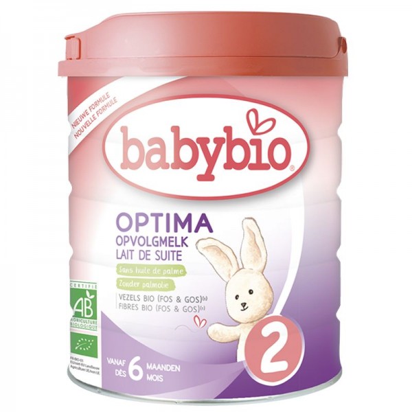 Optima 2 opvolgmelk 6-12 maanden bio Babybio 800g