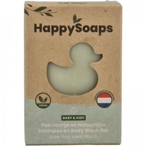 Baby shampoo & body wash aloe you very much Happysoaps 80g