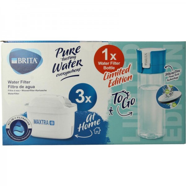 Maxtra 3-pack filter & fles Brita 1set