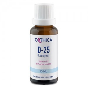 Vitamine D-25 oliedruppels Orthica