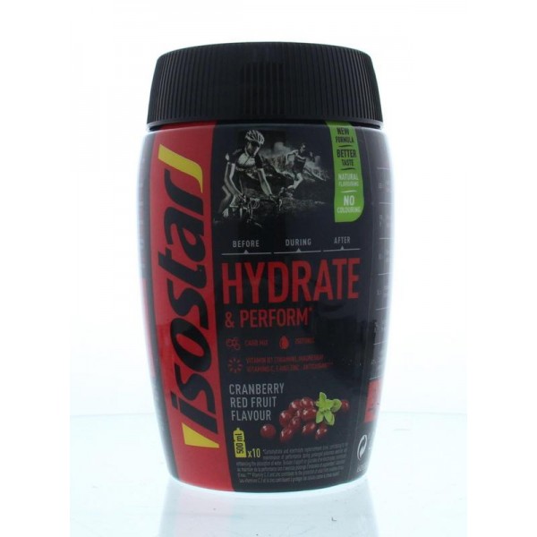 Hydrate & perform cranberry red fruit Isostar 400g
