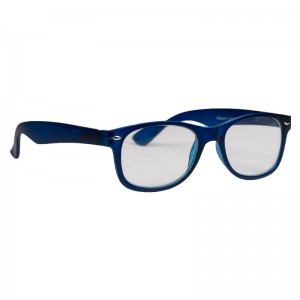 Leesbril wayfarer mat blauw +2.00 Melleson Eyewear 1st