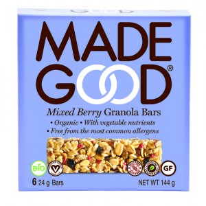 Granola bar mixed berries 24 gram bio Made Good 6x24g