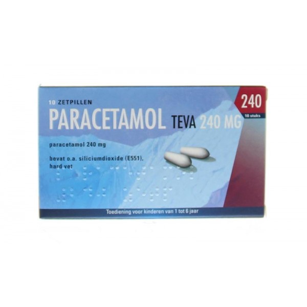 Paracetamol 240 mg Teva 10zp