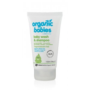 Organic babies baby wash & shampoo scent free Green People 150ml