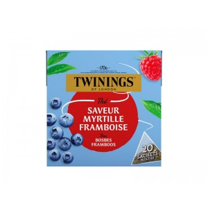 Zwarte thee bosbes framboos Twinings 20st