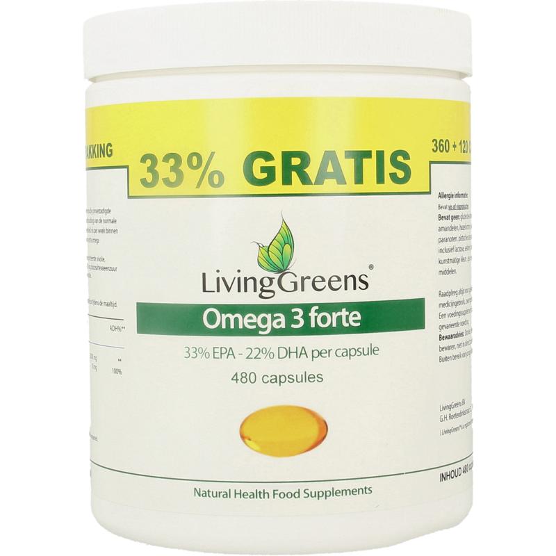 Livinggreens Omega 3 visolie forte voordeel