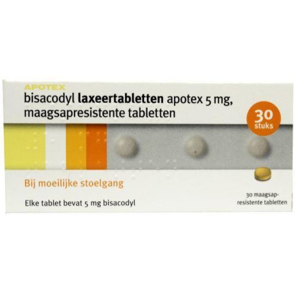 Bisacodyl 5mg Apotex 30tb