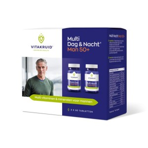 Vitakruid Multi dag & nacht man 50+ 2x30tab