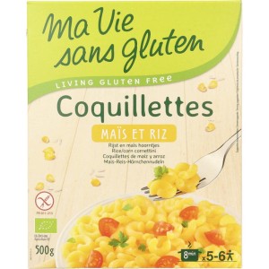 Macaroni van mais en rijst glutenvrij bio Ma Vie Sans 500g