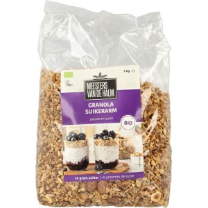 Granola suikerarm bio De Halm 1000g