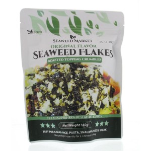 Crunchy zeewier vlokken Seaweed Market 40g