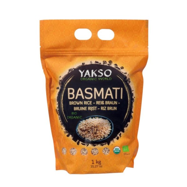 Basmati rijst bruin bio Yakso 1000g