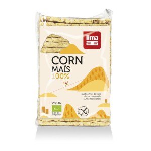 Maiswafels dun rechthoek bio Lima 140g
