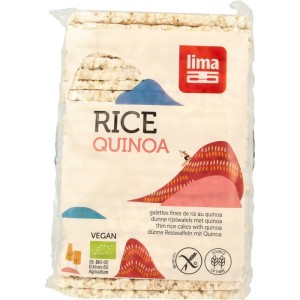 Rijstwafels recht dun quinoa bio Lima 130g