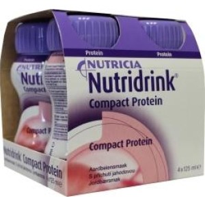 Compact proteine aardbei 125ml Nutridrink 4st