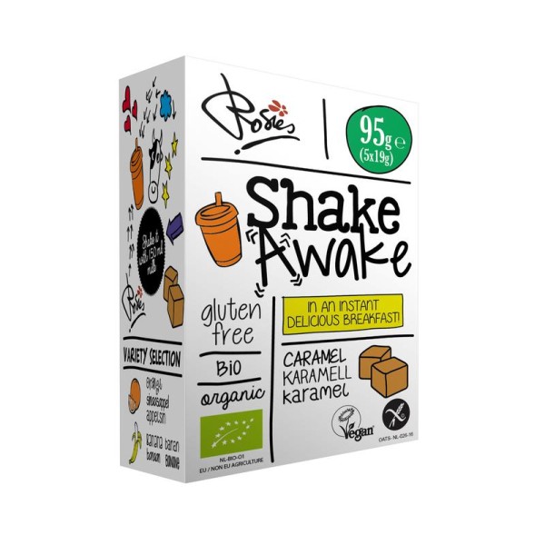 Shake awake caramel 19 gram bio Rosies 5x19g
