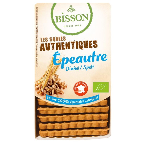 Zandkoekjes spelt authentiek bio Bisson 190g