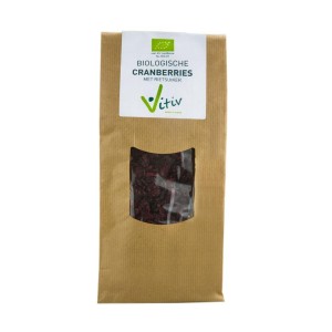 Cranberries rietsuiker bio Vitiv 500g