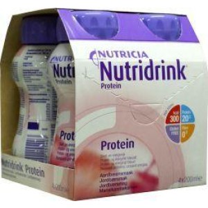 Protein aardbei 200ml Nutridrink 4st