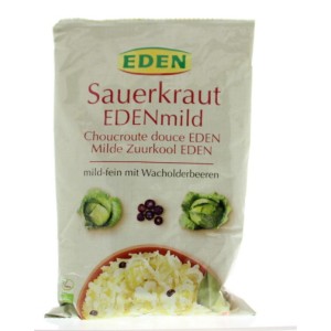 Zuurkool mild (zakje) bio Eden 500g