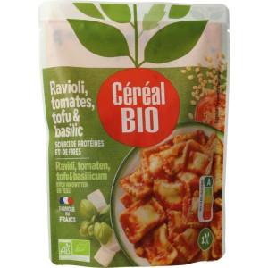 Ravioli tofu tomaat basilicum bio Cereal 267g