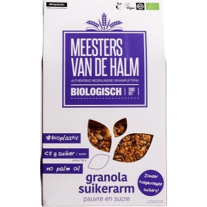 Granola suikerarm bio De Halm 350g