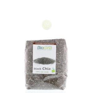 Black chia raw seeds bio Biotona 1000g