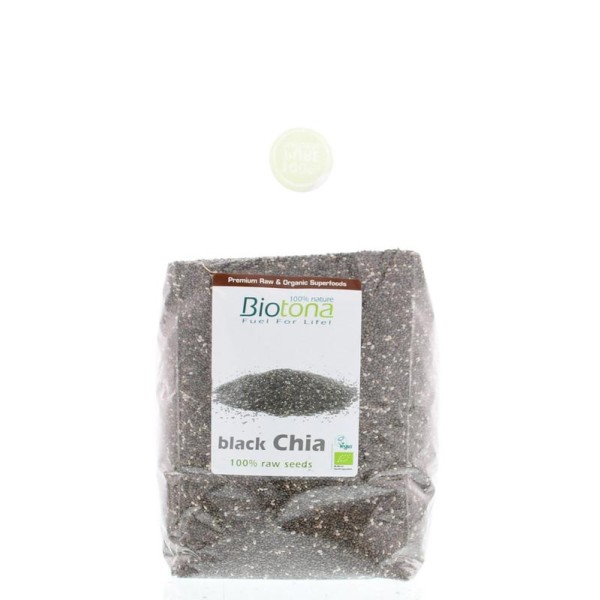 Black chia raw seeds bio Biotona 1000g