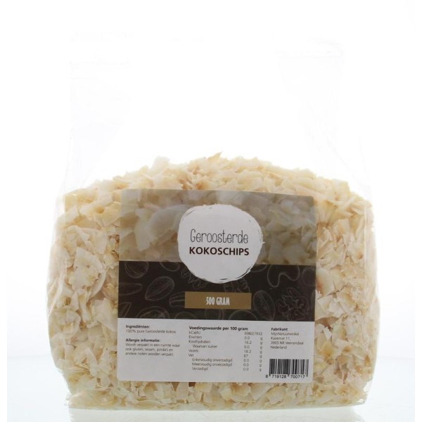 Kokos chips geroosterd Mijnnatuurwinkel 500g
