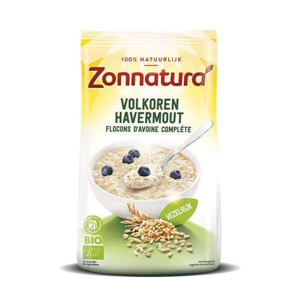 Havermout volkoren bio Zonnatura 500g