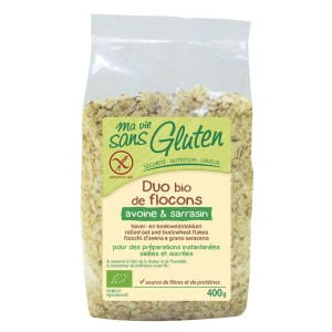Haver en boekweit vlokken glutenvrij bio 11. Vervaldatum 400g