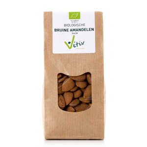 Amandelen met vlies bio Vitiv 1000g