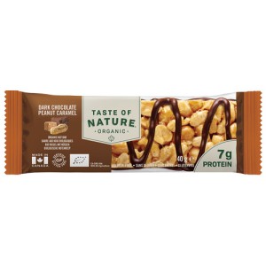 Dark chocolate peanut caramel bio Taste Of Nature 40g