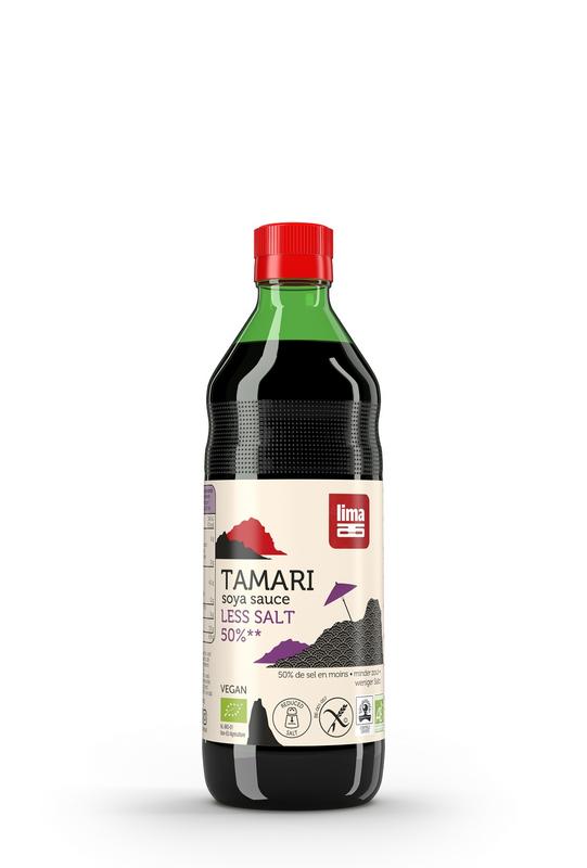 Tamari 50% minder zout bio Lima 500ml