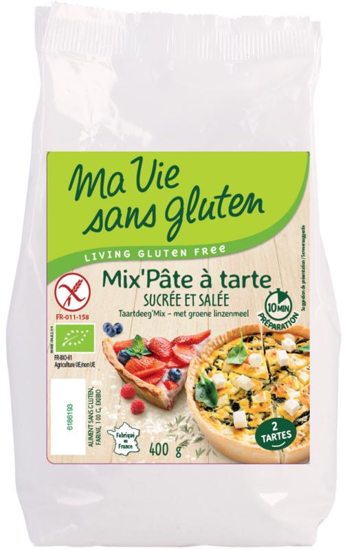 Taartdeegmix zoet en hartig glutenvrij bio Ma Vie Sans 400g