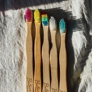 Bamboe tandenborstel voor kinderen geel Betereproducten 1st