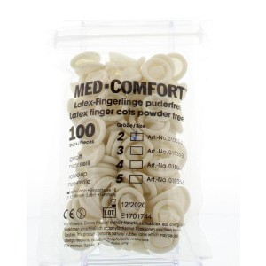 Vingercondooms latex S 2 Med Comfort 100st